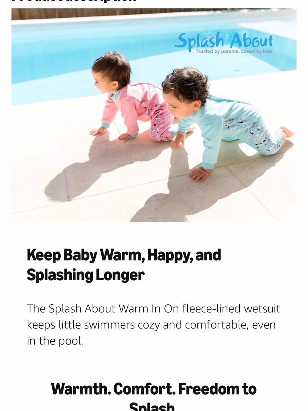 Thermal Swimsuit One Piece Warm by Splash About Kids Green Butterfly & Dragonfly - Picture 9 of 12
